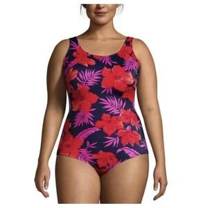 Lands' End One Piece 18L Tall Softcup Tugless Tummy Control Swimsuit‎ $80